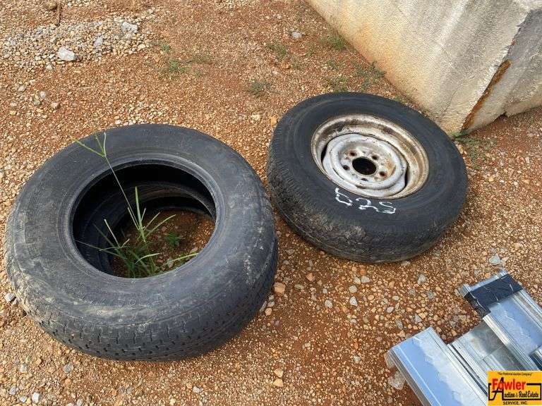Tire Rim & (2) Tires image