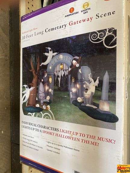 10' Long Cemetery Gateway Scene (Halloween) image