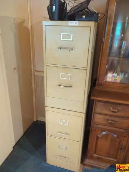 Metal 4-Drawer Filing Cabinet, Binoculars, Digital Picture Frame & More image
