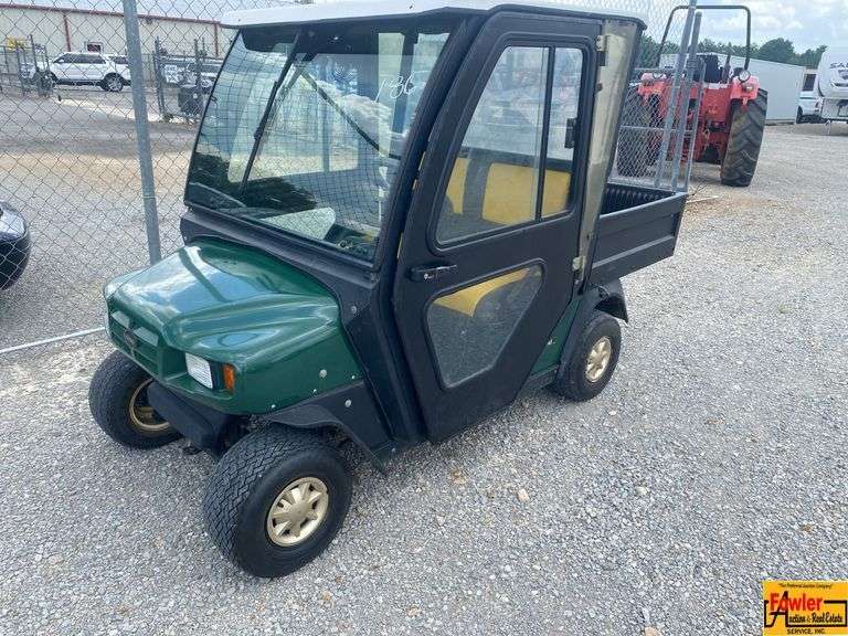 E-Z Go Golf Cart With Cab & Manual Dump Bed.  See video. image