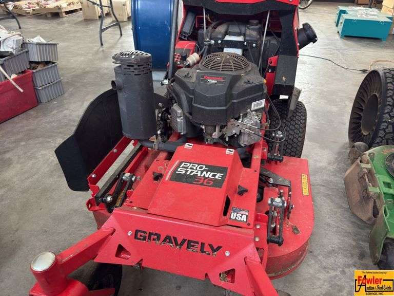 Gravely Pro-Stance 35" Stand-On Mower, 43 hrs; SN FS600VF59027.  See video. image