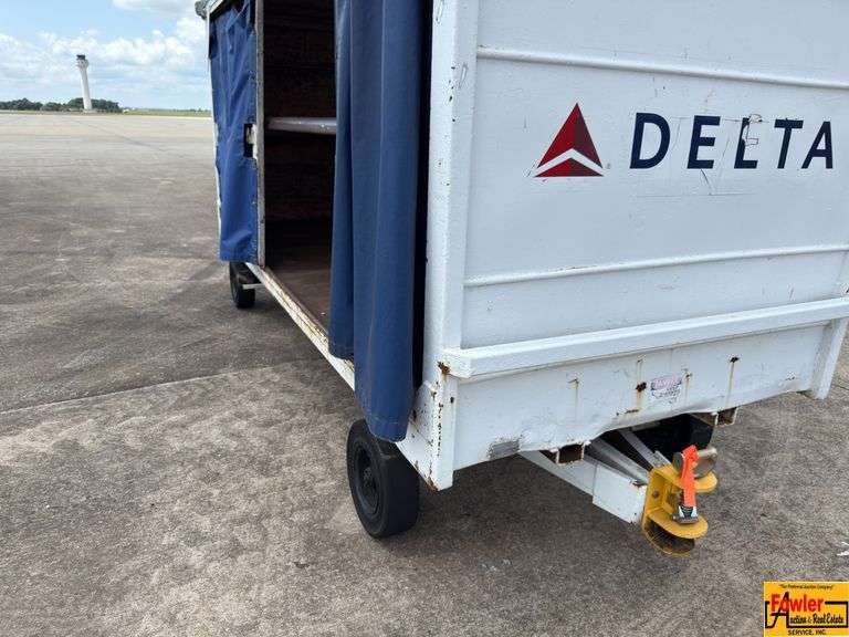 Airline Luggage Cart (view & pick up at Fowler Auction) image