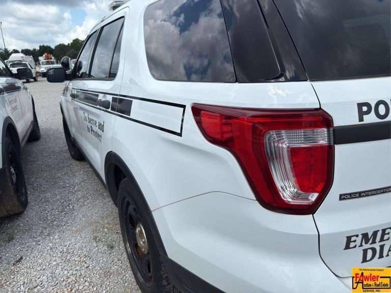 2018 Ford Explorer Police Interceptor; 101,342; VIN 1FM5K8AR9JGB20203 (021953).  IMPORTANT:  Only municipal purchasing agents may bid.  Please call our office at (256) 420-4454 to be approved.  See video. image