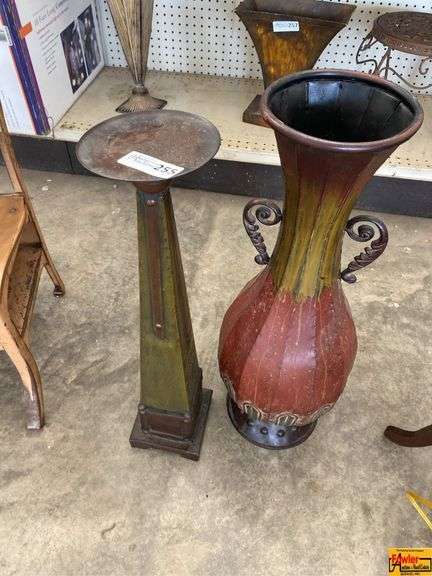 Floor Vase & Pedestal Plant Stand image
