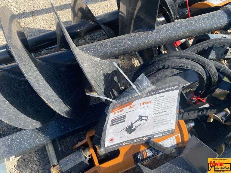 Wolverine Skid Steer Auger Drive & Bit, Model ADB-13-1218R