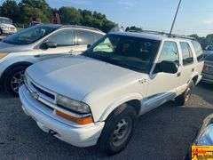 2002 Chevrolet Blazer; 183,194 Miles; VIN 1GNDT13W02K182747.  See video.
