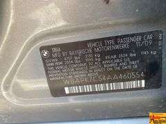 2009 BMW 323i; 190,966 Miles; VIN WBAPK7C54AA460554.  See video.