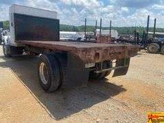 1996 GMC Topkick Sleeper Flat Bed Truck With Caterpillar Engine; 317,168 Miles; VIN 1GDJ7H1J0TJ512602.  See video.