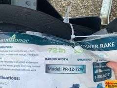 Land Honor Model PR-12-72W 72" Skid Steer Power Rake