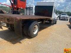 1996 GMC Topkick Sleeper Flat Bed Truck With Caterpillar Engine; 317,168 Miles; VIN 1GDJ7H1J0TJ512602.  See video.