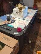 Contents Of Room:  Bookshelves, Cedar Chest, Vases, Lamps, Figurines, Air Hockey Table, Chest Of Drawers & Miscellaenous