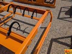 Land Honor Skid Steer Hay Accumulator Grapple, Model HAG-12-24Q; 8-10 Bale Capacity.  Slightly damaged in shipping.