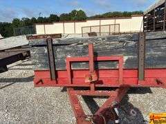 16' Car Trailer With Wood Sides From Tractor Supply, Red; Bill Of Sale Only