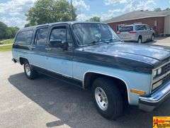 1990 Chevrolet 1500 Silverado V-8 350 Suburban With 1 Owner; low miles of 66,586; Very well maintained.  Currently not on site but will be August 4th.