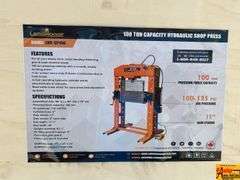 Land Honor 100-Ton Capacity Hydraulic Shop Press, Model LHR-SP100