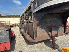 Gooseneck Cattle Trailer; Bill Of Sale Only
