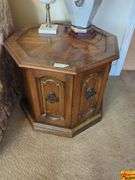 Octagonal Wood Side Table