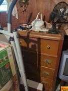 Contents Of Room:  Bookshelves, Cedar Chest, Vases, Lamps, Figurines, Air Hockey Table, Chest Of Drawers & Miscellaenous