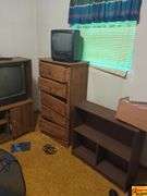 Chest Of Drawers, Entertainmetn Center, (3) Televisions, Bookshelf, Toybox & More