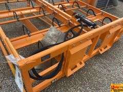 Land Honor Skid Steer Hay Accumulator Grapple, Model HAG-12-24Q; 8-10 Bale Capacity.  Slightly damaged in shipping.