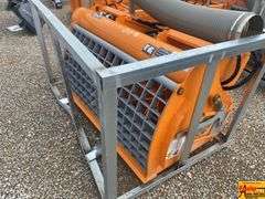 Skid Steer Double Discharge Concrete Mixer, Model DCM-11-250G