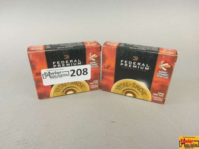 2 Boxes of Federal Premium 20 Ga. Vital Shok Barnes Expander Tipped Slug image