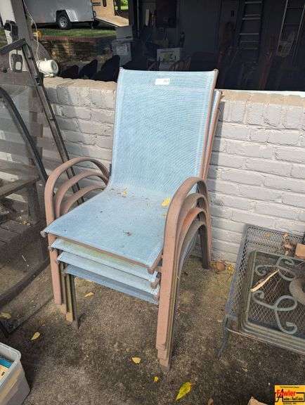 4 Stackable Patio Chairs image