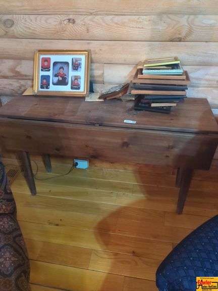 Wood Drop Leaf Table With Assorted Frames image
