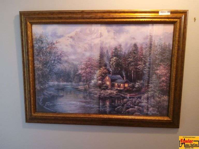 Framed Nature Landscape Art Print - Signed Nicky Boehme image
