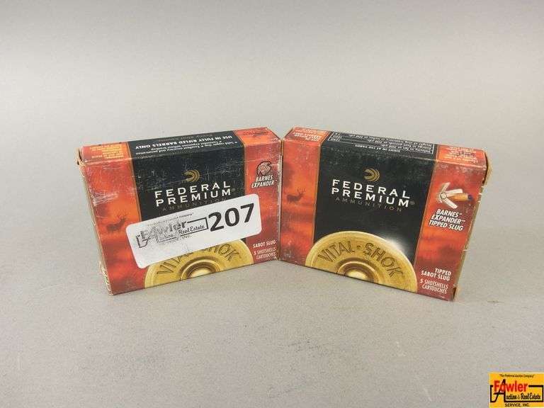 2 Boxes of Federal Premium 20 Ga. Vital Shok Barnes Expander Tipped Slug image