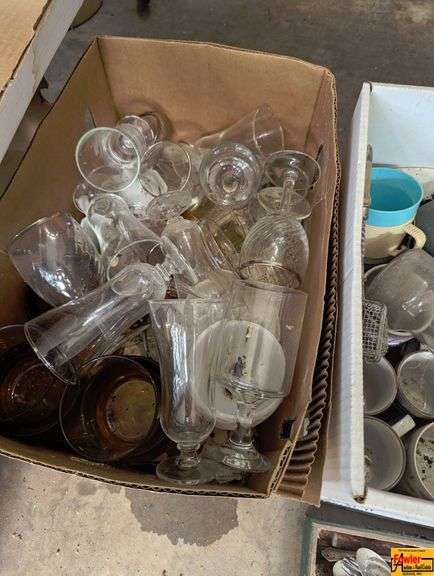 Boxes Of Glassware, Cups & Flatware image