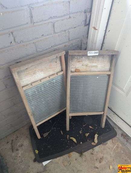 2 Vintage Wash Boards image
