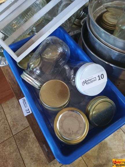 Lot of Canning Jars, Lids, and Accessories image