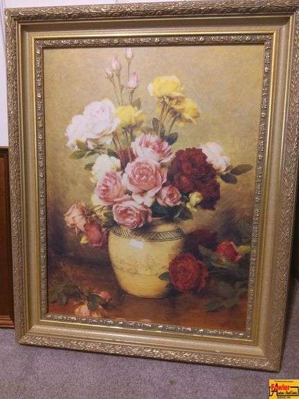 Framed Floral Still Life Print image