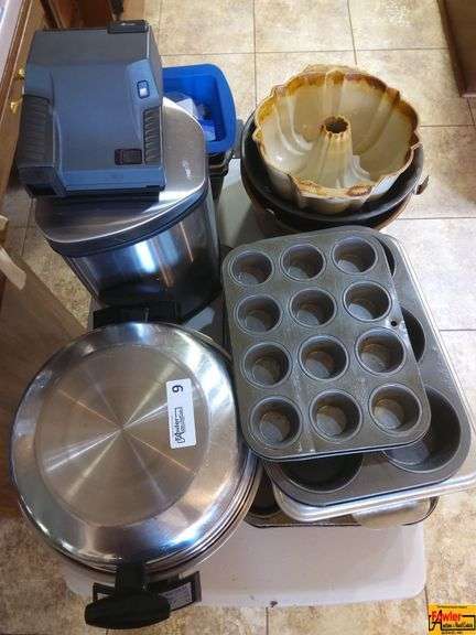Baking and Cooking Lot: Pans, Stainless Steel Cooker and Supplies image