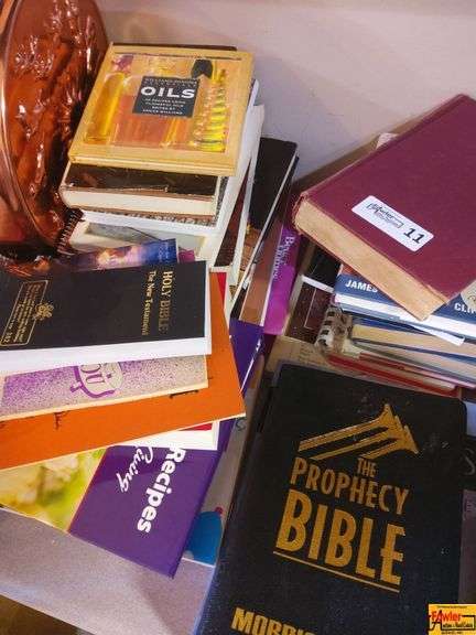 Mixed Lot of Books - Cookbooks, Bibles, and More image