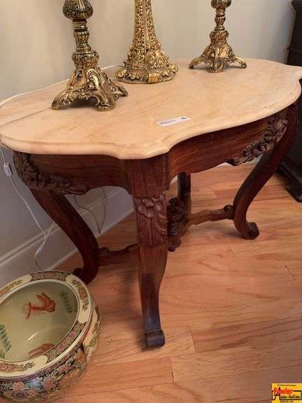Marble Turtle Top Foyer Table image