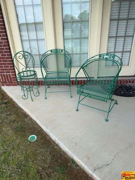 Metal Patio Chairs With Small Table image