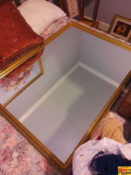 Large Gold Framed Wall Mirror image