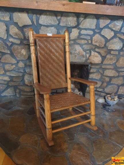 Woven Back Rocking Chair image