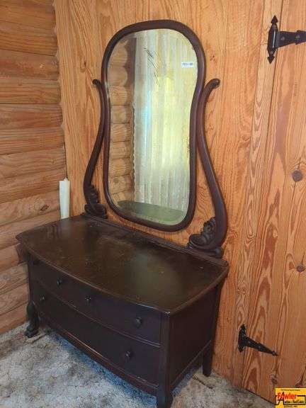 Vintage Dresser With Mirror image