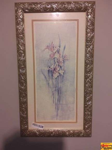 Framed Floral Watercolor Painting by Lena Liu image