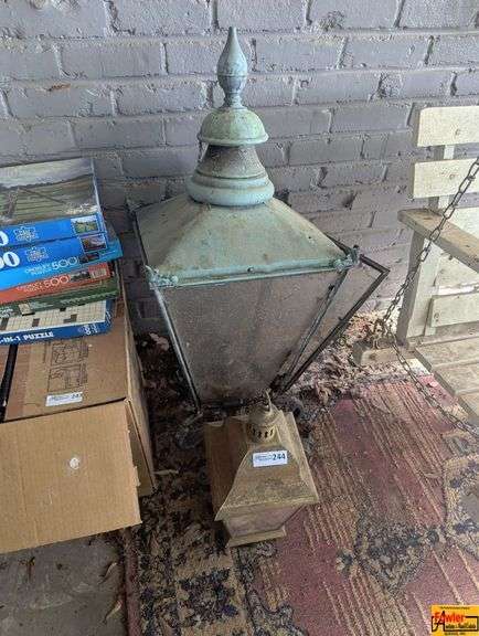 Vintage Street Light & Hanging Lantern image