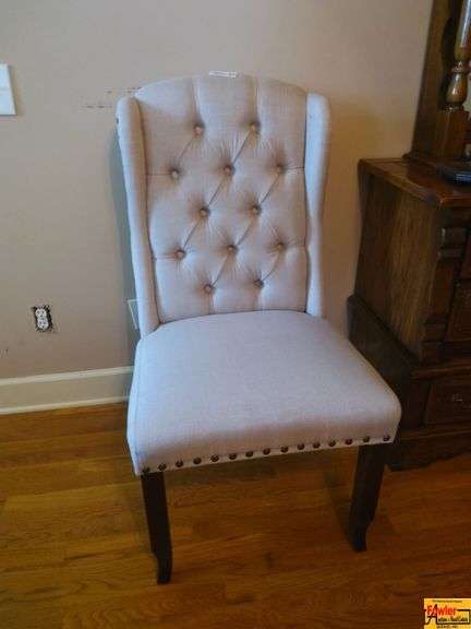 Upholstered Dining Chair with Tufted Back image
