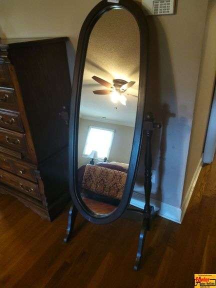 Full Length Oval Cheval Mirror image