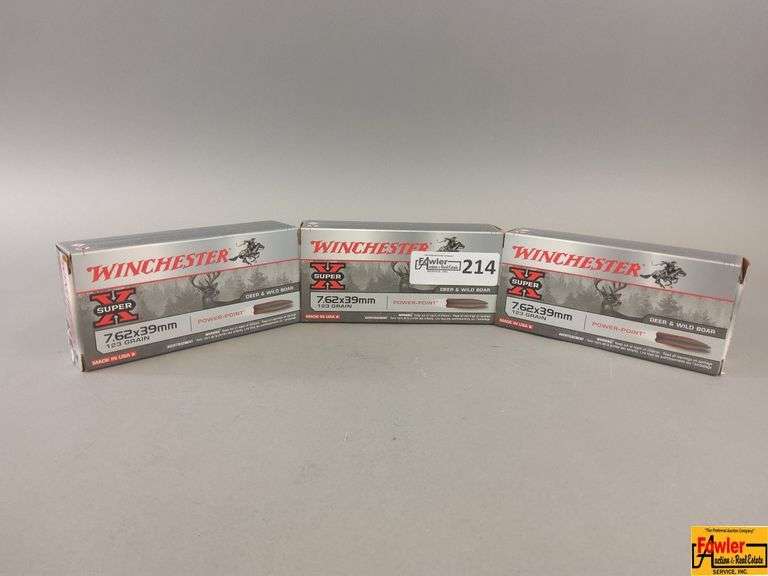 3 Boxes of Winchester Power Point 7.62x39 image