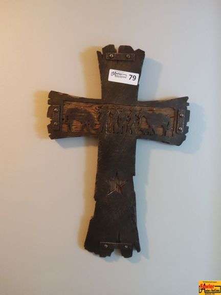 Rustic Western Cross Wall Hanging image