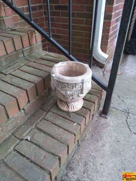 Ornate Concrete Garden Urn Planter image