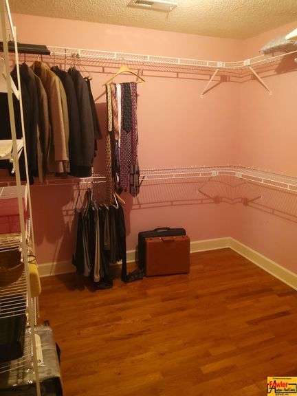 Contents of Walk-In Closet - Suits, Ties, Luggage image