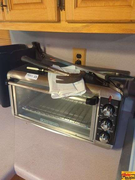 Black & Decker Toaster Oven With Kitchen Items & Hammer image